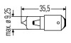 Лампа розжарювання, H6W 12V 6W BAX 9s - (0025443194, 000000000172, A000000000172) HELLA 8GH007643121 (фото 2)