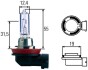 Лампа розжарювання, H9 12V 65W PGJ 19-5 White Light 4200 KELVIN - HELLA 8GH008357181 (фото 1)