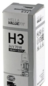 Лампа VALUEFIT H3 24V 70W PK22S - HELLA 8GH 242 632-061