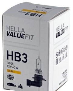 Лампа VALUEFIT HB3 12V 60W P20d - HELLA 8GH 242 632-181