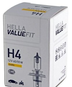 Лампа VALUEFIT H4 12V 60/55W P43t - HELLA 8GJ 242 632-081