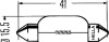 Лампа накаливания 5W 12V SV85 11x41 - (zf000815212) HELLA 8GM002091311 (фото 2)