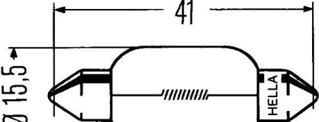 Фото 2 - Автомобільна лампа HELLA 8GM002091311