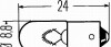 Лампа накаливания, внутренее освещение, Лампа накаливания, стояночные огни / габаритные фонари, Лампа накаливания, Лампа накаливания, внутренее освещение, Лампа накаливания, стояночные огни / габаритные фонари - (10859990, 1354880, 445222099) HELLA 8GP 002 068-241 (фото 2)