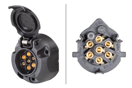 Розетка, кількість штифтів/кількість активних штифтів 7, 12В - HELLA 8JB001943003