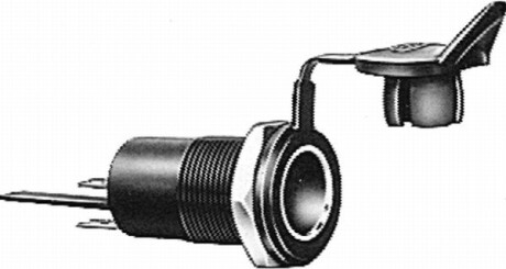 Розетка, ISO 4165, кількість штифтів/кількість активних штифтів 1, 12В, 8А - ((KDWHLO9131, 3264030801, 37110500, V93GG18213AA, XS4V18213AA)) HELLA 8JB 004 777-001