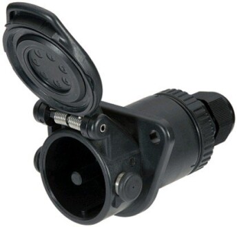 Розетка EBS, кількість штифтів/кількість активних штифтів 7, 24В, 15/30А (контакти з різьбою) - HELLA 8JB 007 645-031