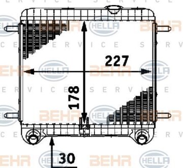 Радиатор охлаждения двигателя - HELLA 8MK 376 718-561
