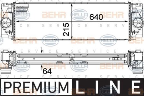 Інтеркулер - HELLA 8ML376777391