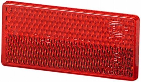 Світловідбивач прямокутний (червоний, самоклеюче, 32мм x 6/69мм x 6мм) FENDT 206 F FARMER, 206 S FARMER, 206 V FARMER, 207 F FARMER, 207 S FARMER, 207 V FARMER, 208 S FARMER, 209 S FARMER - ((0005440005, 0008262740, A0005440005, A0008262740, PRK000489)) HELLA 8RA004412021