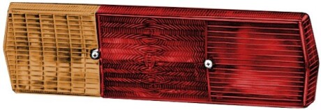 Елемент задн ліхтаря Лів/Прав (з індикатором, із стоп-сигналом, паркувальні вогні, з підсвічуванням номера, без відбивача) VOLVO N7 01.73-09.80 - ((0015446890, A0015446890, 97819, 1500754)) HELLA 9EL 092 435-011 (фото 1)