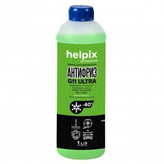 Антифриз G11 Ready-mix -40°C зеленый, 1л - Helpix 4823075806683