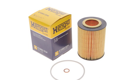 Фото 2 - Масляний фільтр HENGST FILTER E106H D34 (E106HD34)