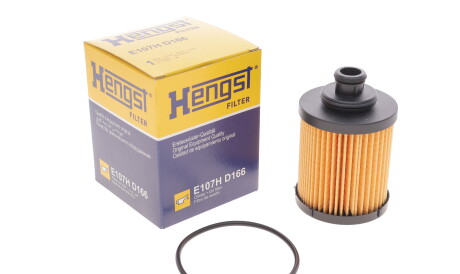 Фото 2 - Масляний фільтр HENGST FILTER E107H D166 (E107HD166)