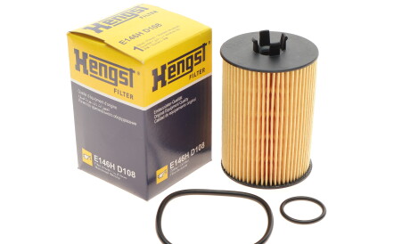 Фото 2 - Масляний фільтр HENGST FILTER E146H D108 (E146HD108)
