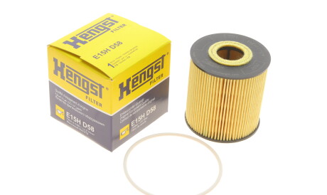 Фото 2 - Масляний фільтр HENGST FILTER E15H D58 (E15HD58)