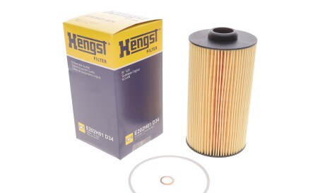 Фото 2 - Масляный фильтр HENGST FILTER E202H01 D34 (E202H01D34)