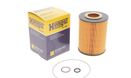 Фото 2 - Масляний фільтр HENGST FILTER E203H D67 (E203HD67)