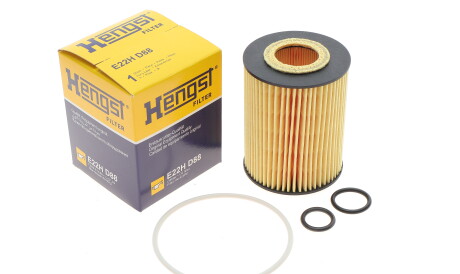 Фото 2 - Масляный фильтр HENGST FILTER E22H D88 (E22HD88)