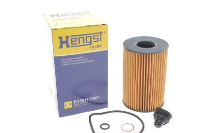 Фото 2 - Масляний фільтр HENGST FILTER E359H D801 (E359HD801)
