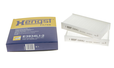 Фото 4 - Фільтр салону HENGST FILTER E3934LI-2 (E3934LI2)