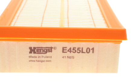 Фото 3 - Повітряний фільтр HENGST FILTER E455L01-2 (E455L012)