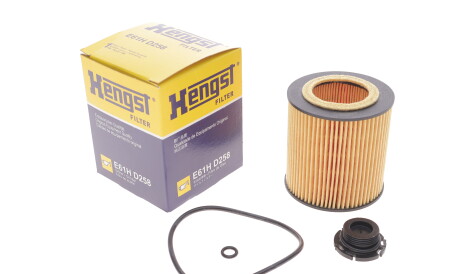 Фото 2 - Масляний фільтр HENGST FILTER E61H D258 (E61HD258)