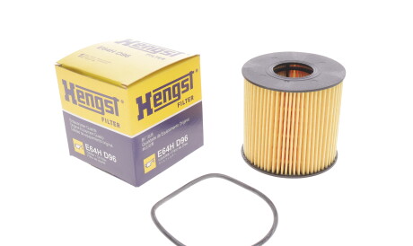 Фото 2 - Масляний фільтр HENGST FILTER E64H D96 (E64HD96)