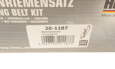 Фото 8 - Комплект ремня ГРМ HEPU 20-1187 (201187)