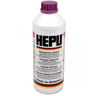 Антифриз LongLife Ready Mix G12evo фиолетовый -38°C, 1,5л - HEPU P900RMEVO12