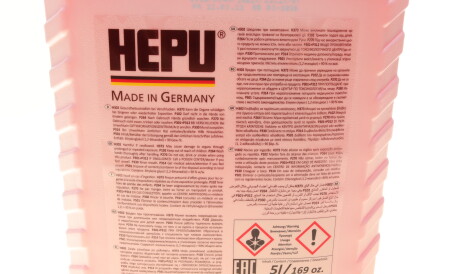 Фото 2 - Охолоджуюча рідина G13 1.5L концентрат HEPU P999-G12-005 (P999G12005)