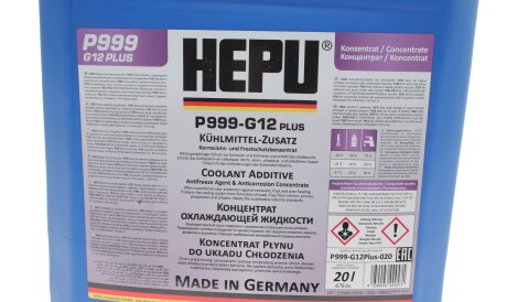 Фото 3 - Охолоджуюча рідина G13 1.5L концентрат HEPU P999-G12plus-020 (P999G12PLUS020)