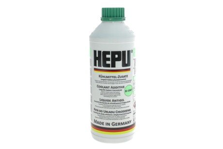 Антифриз (зелений) 1.5L (1:1=-37°C) (концентрат) - HEPU P999-LL18