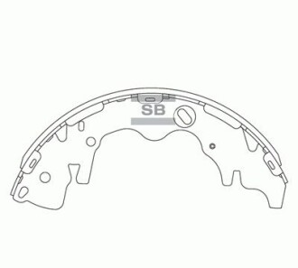 Комплект гальмівних колодок - Hi-Q (SANGSIN) SA141