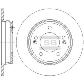 Диск тормозной - Hi-Q (SANGSIN) SD1085