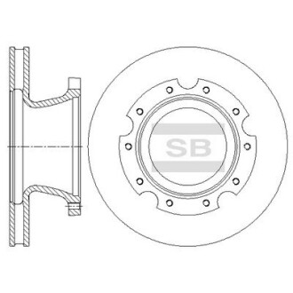 Фото товара Гальмівний диск Hi-Q (SANGSIN) SD1104 : Купить на tto.com.ua