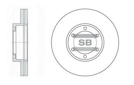 Фото товара Гальмівний диск Hi-Q (SANGSIN) SD2027 : Купить на tto.com.ua
