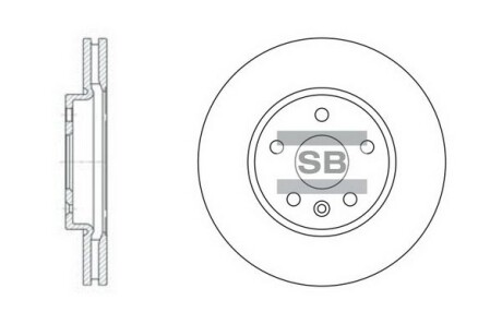 Диск тормозной передний - Hi-Q (SANGSIN) SD3031