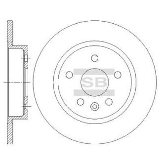 Гальмівний диск - Hi-Q (SANGSIN) SD3044