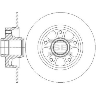 Фото товара Гальмівний диск Hi-Q (SANGSIN) SD3070 : Купить на tto.com.ua