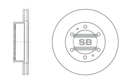 Гальмівний диск - Hi-Q (SANGSIN) SD4011