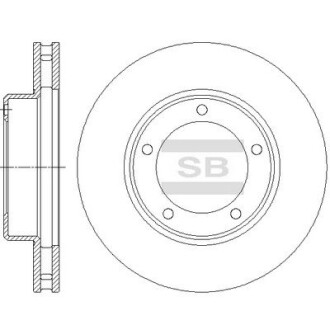 Гальмівний диск - Hi-Q (SANGSIN) SD4037