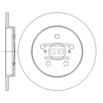 Фото товара Гальмівний диск Hi-Q (SANGSIN) SD4060 : Купить на tto.com.ua