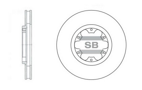 Фото товара Тормозной диск Hi-Q (SANGSIN) SD4214 : Купить на tto.com.ua
