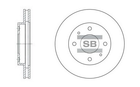 Гальмівний диск - Hi-Q (SANGSIN) SD4302