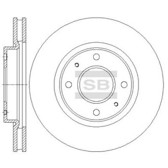 Гальмівний диск - Hi-Q (SANGSIN) SD4337
