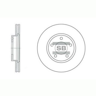 Диск тормозной (BP4Y-33-25X) - Hi-Q (SANGSIN) SD4401