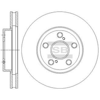 Фото товара Гальмівний диск Hi-Q (SANGSIN) SD4629 : Купить на tto.com.ua