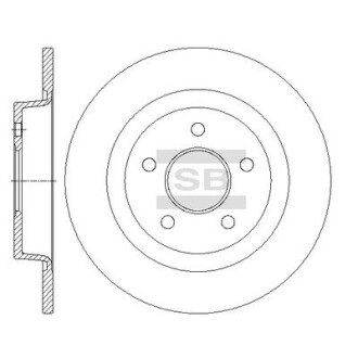Фото товара Гальмівний диск Hi-Q (SANGSIN) SD5309 : Купить на tto.com.ua