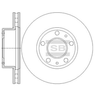 Фото товара Гальмівний диск Hi-Q (SANGSIN) SD5506 : Купить на tto.com.ua